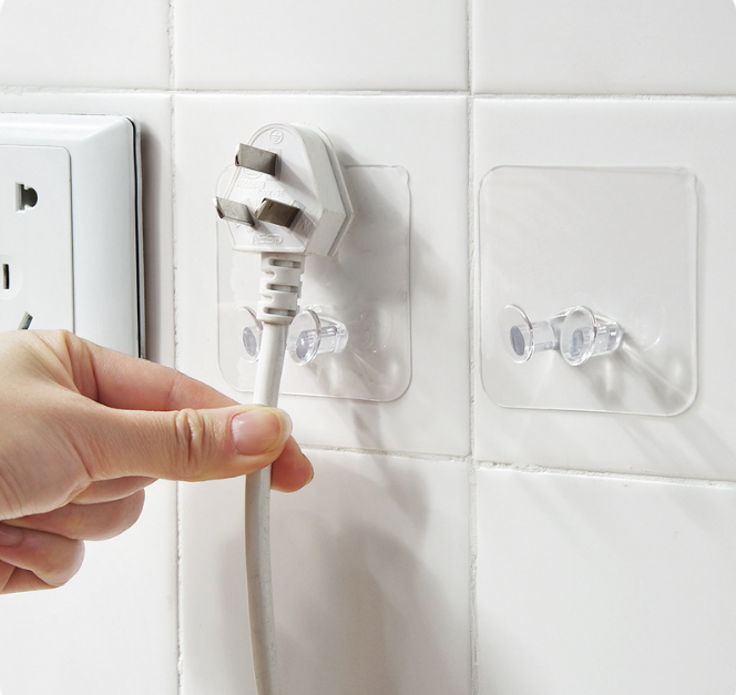 Móc Dán Tường Kê Điện Thoại Sạc, Giữ Phích Dây Điện