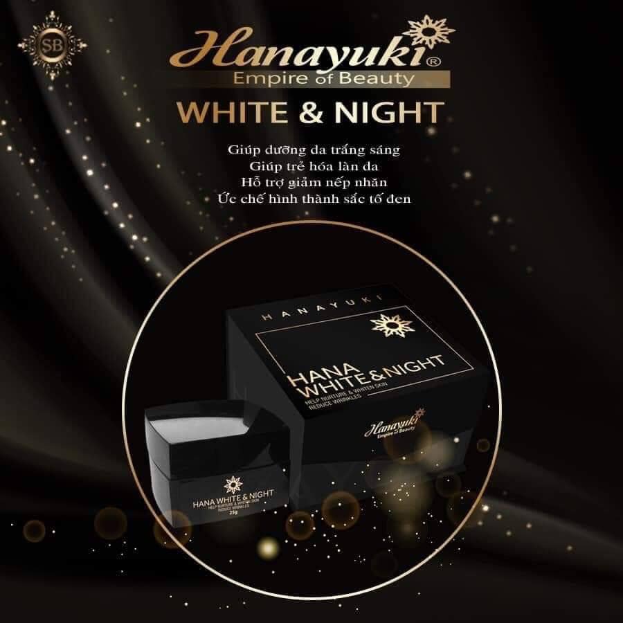 kem dưỡng trắng da ban đêm Hanayuki