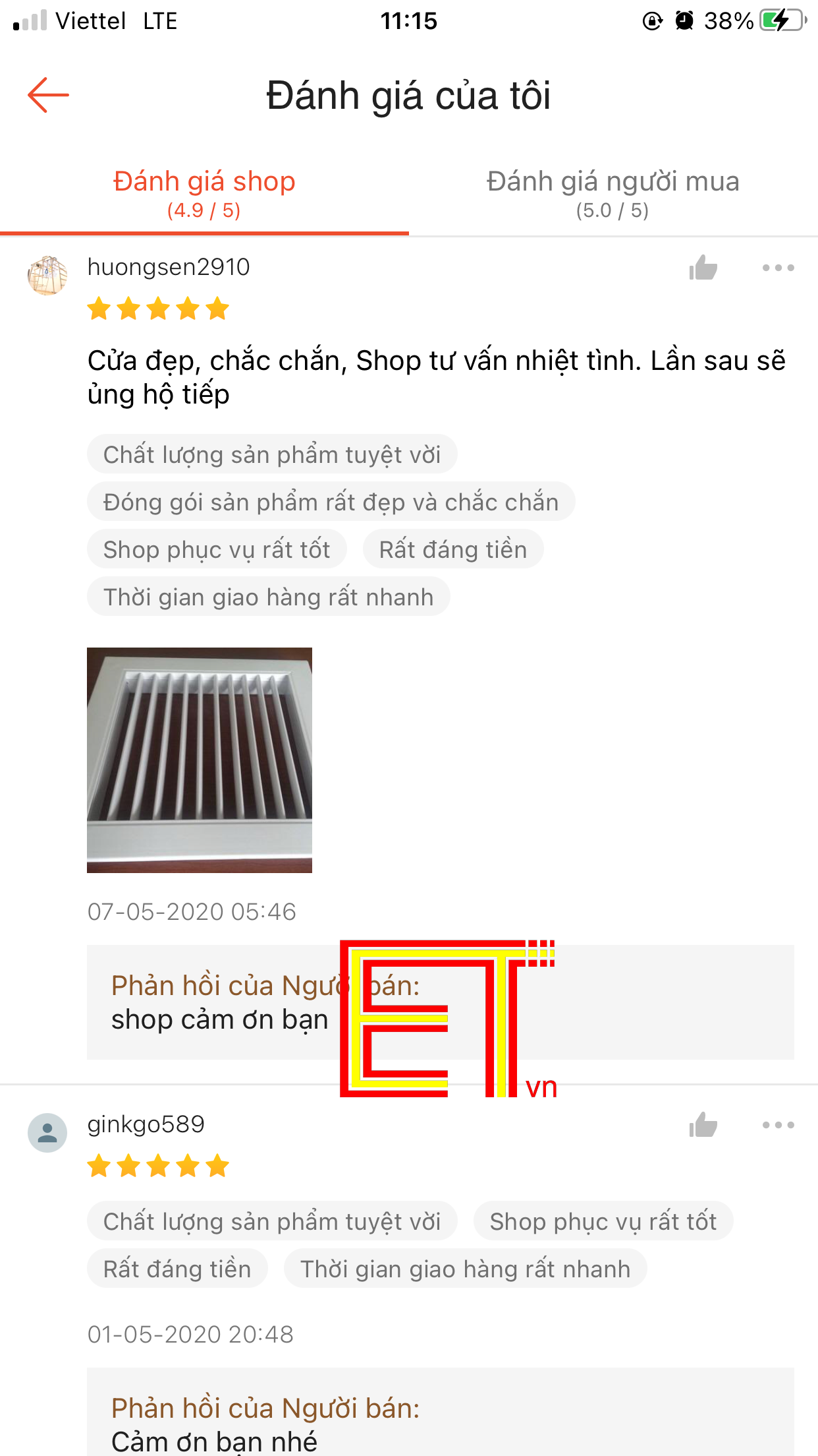 Cửa gió nan thẳng cổ 100x100