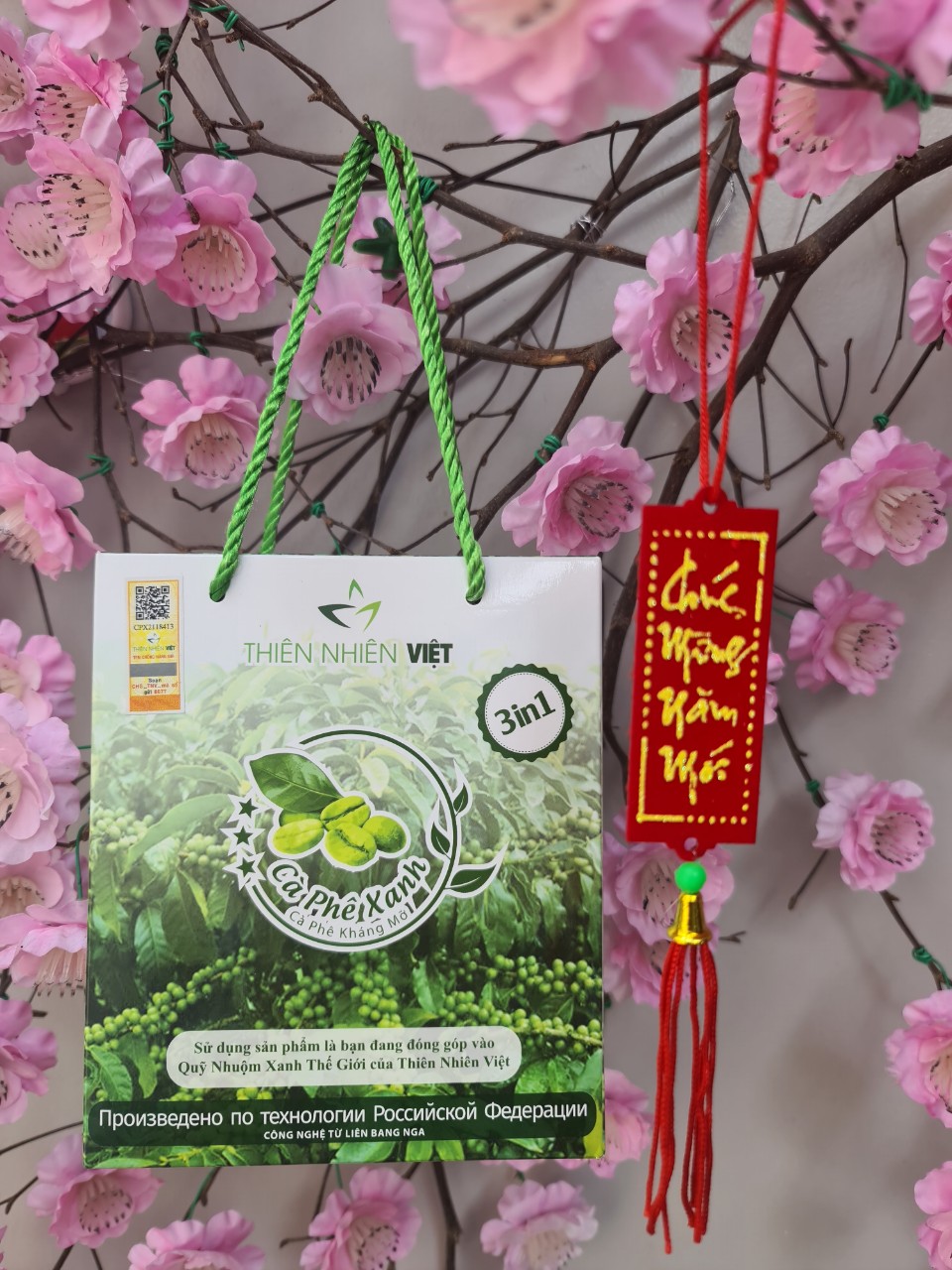 [HCM][ Combo 10 Hộp - Loại 10 gói ] Cà Phê Xanh - Thiên Nhiên Việt