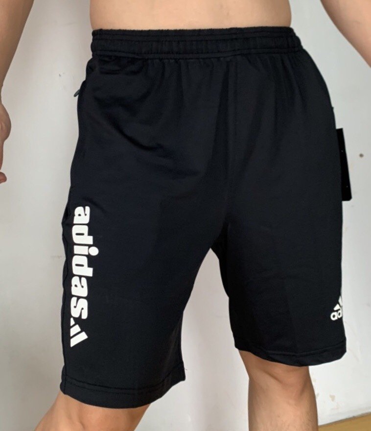 QUẦN ĐÙI THUN NAM ADIDAS BLACK