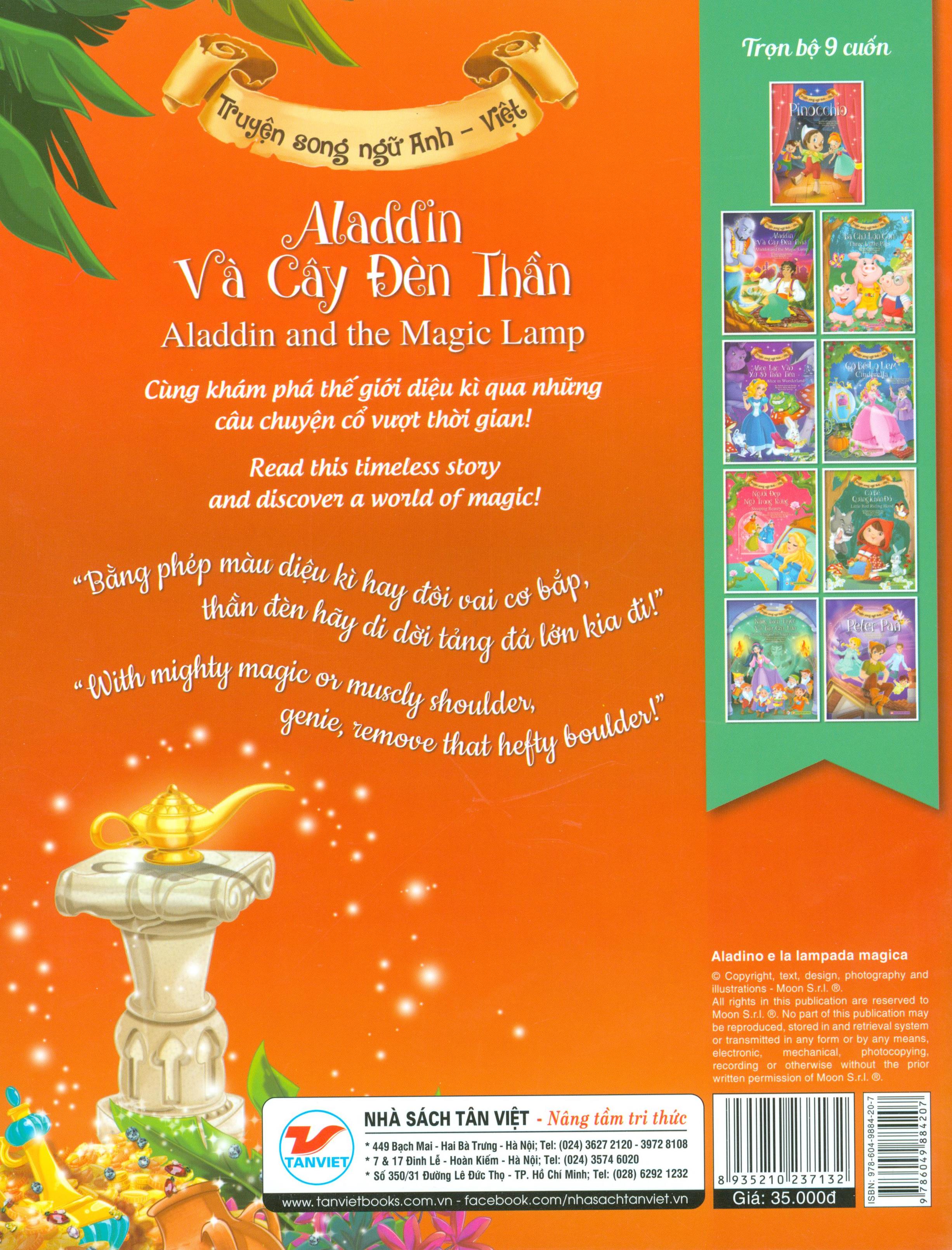 Aladdin Và Cây Đèn Thần (Song Ngữ Anh - Việt)