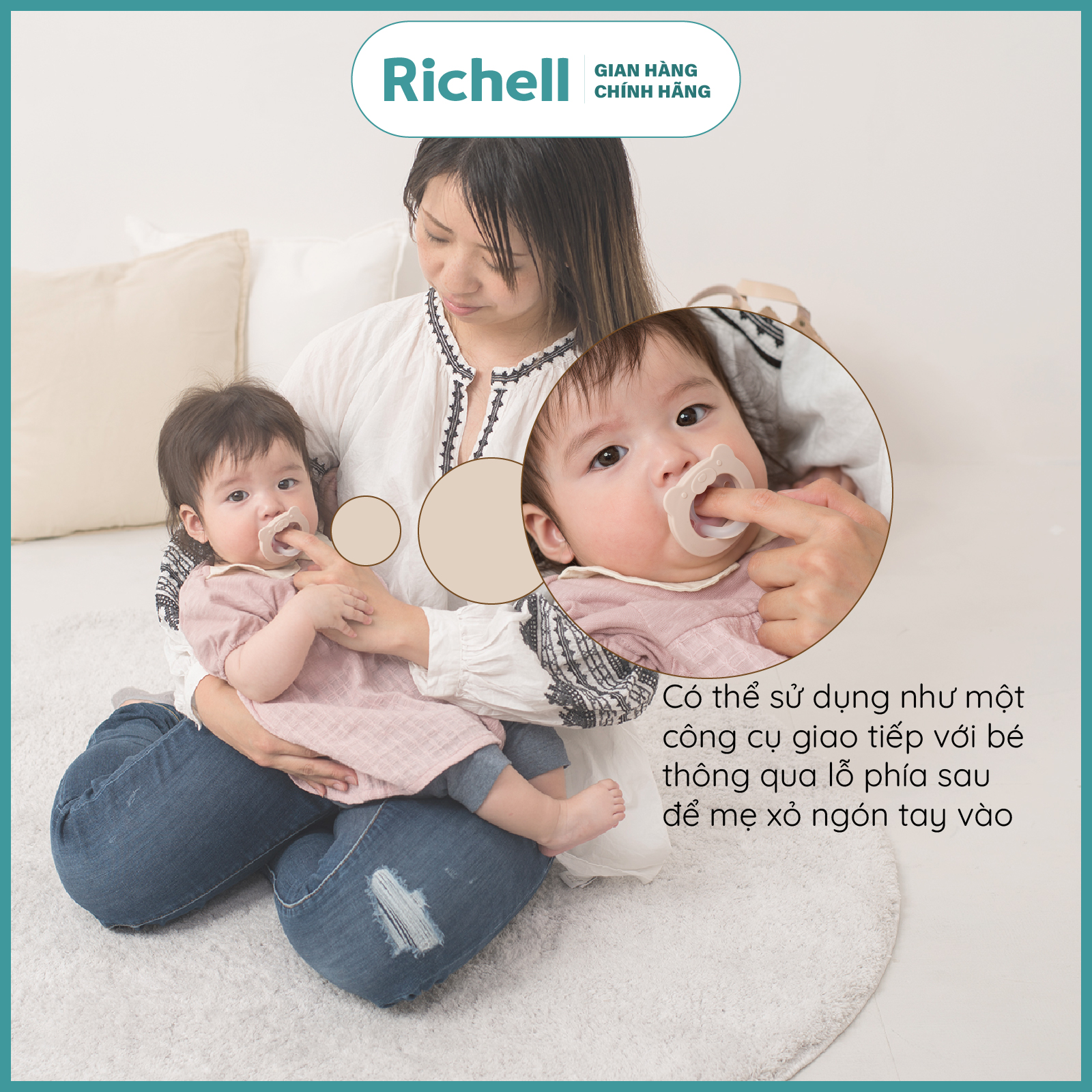 Ty ngậm RICHELL cho bé từ 0 tháng | Baby