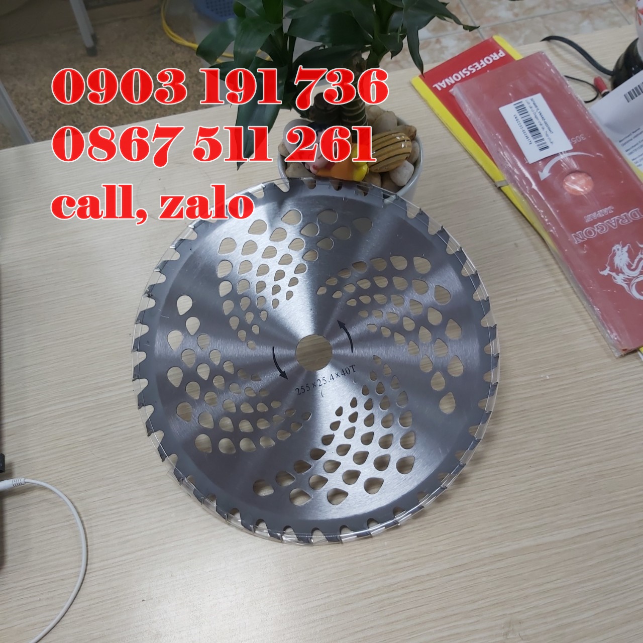 Lưỡi cắt cỏ tròn răng cưa siêu sắc bén