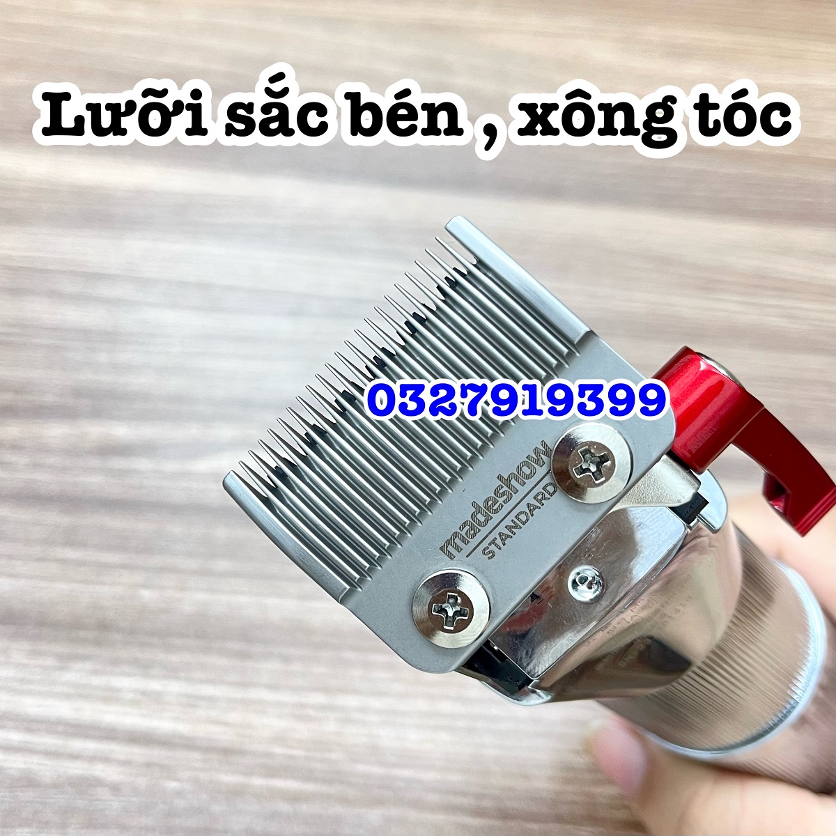 Madeshow Tông đơ cắt tóc cao cấp M5 - Máy cắt tóc chuyên nghiệp với lưỡi titanium sắc bén & pin 3200mAh - Tông đơ cao cấp cho salon và gia đình