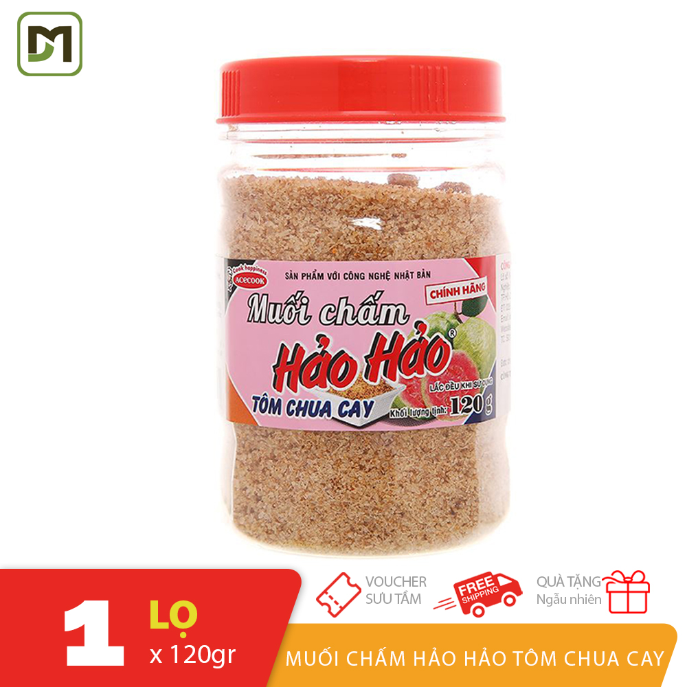 [Acecook] 1 lọ 120gr muối chấm Hảo Hảo vị Tôm chua cay