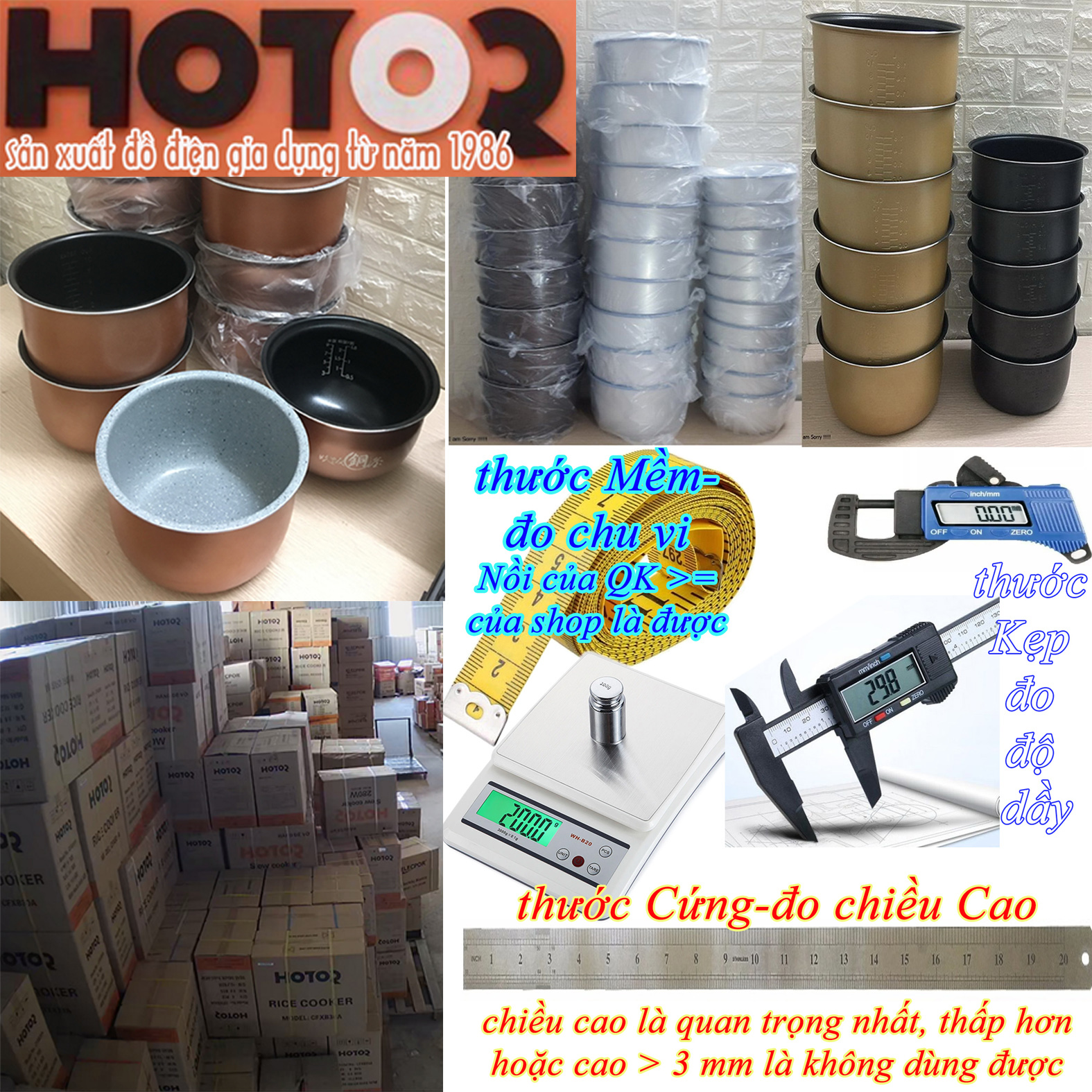 Lòng nồi cơm điện 1.0 L chống dính loại tốt
