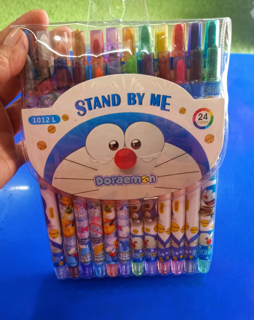 Dụng Cụ Học Tập - Sáp vặn màu tô màu  cho bé kèm túi đựng siêu xinh 12,18,24 màu thương hiệu G-star