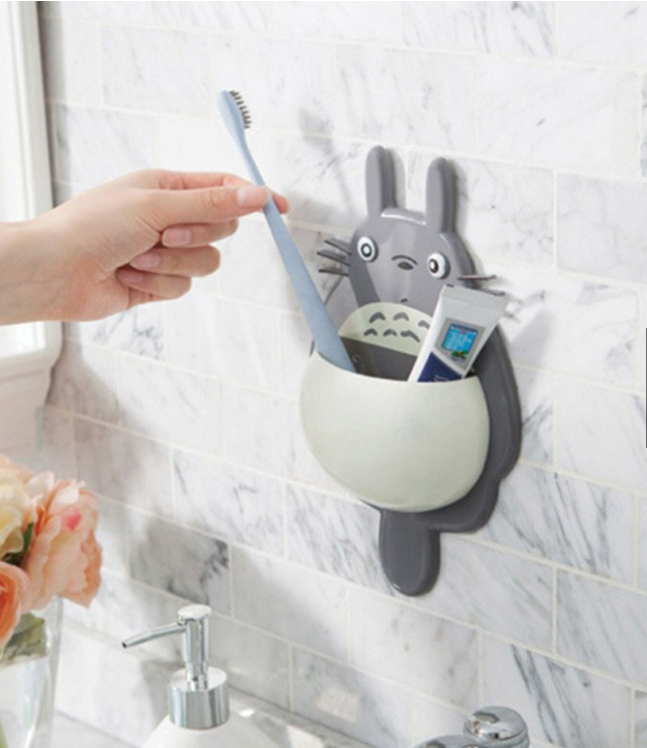 BÁO GIÁ Kệ Đựng Bàn Chải Đánh Răng | Shopee Lazada Sendo Tiki mới nhất 64 Kệ nhựa gắn tường đựng bàn chải đánh răng hình mèo Totoro dễ thương - giao màu ngẫu nhiên