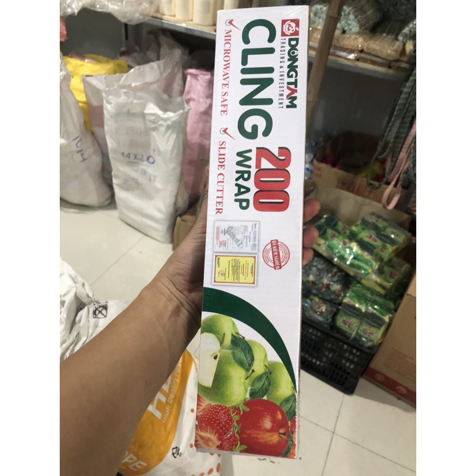 Màng bọc thực phẩm loại hộp 200 Wrap cao cấp