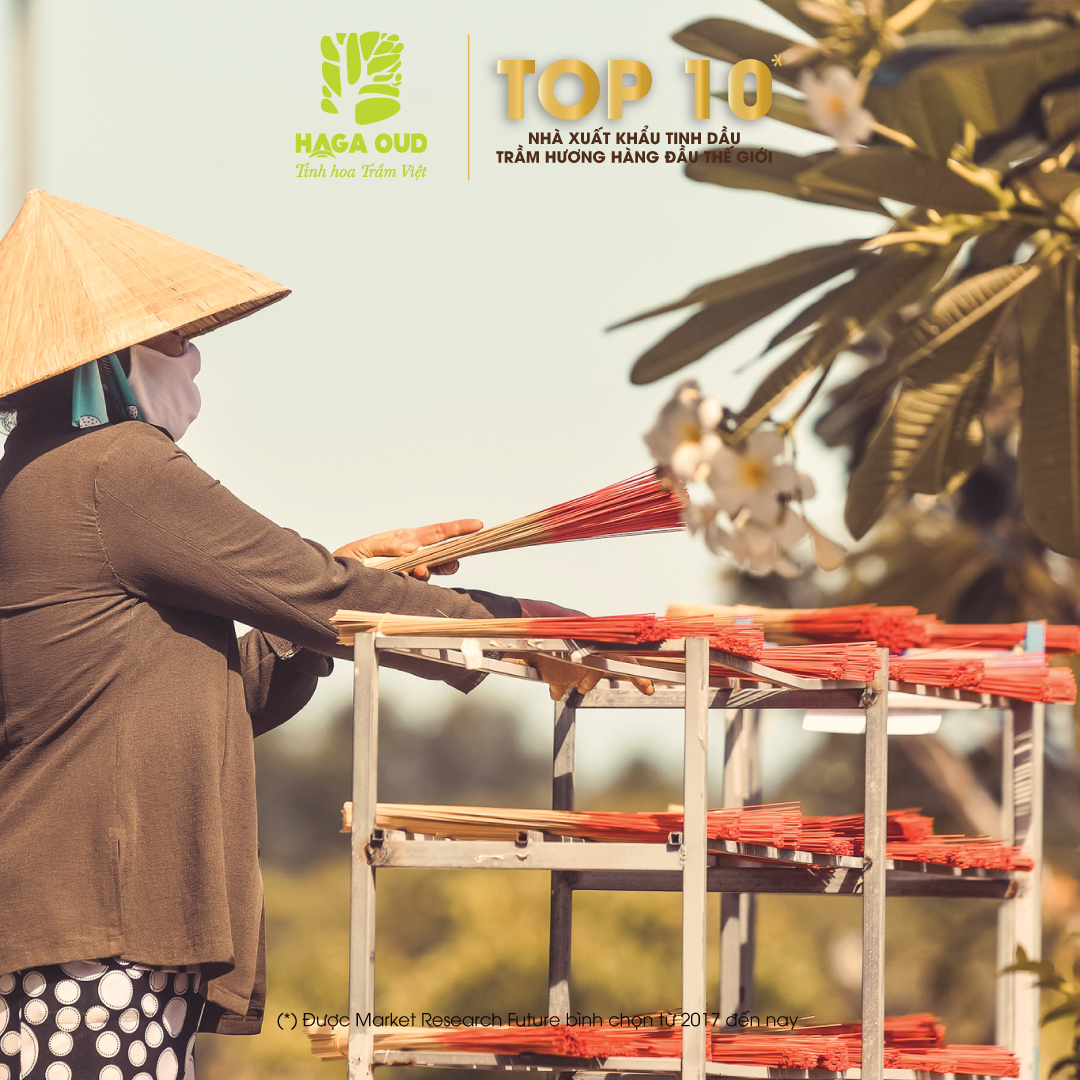 Nhang Trầm HAGA 40cm 3 sạch 100 cây