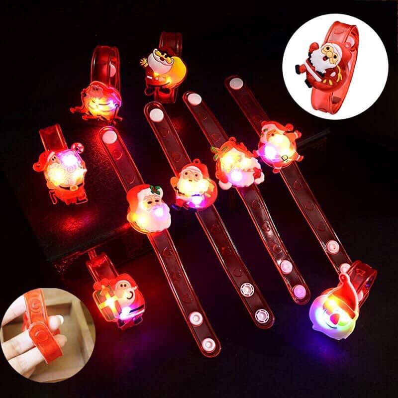 Combo 50 Chiếc Vòng Nhựa Dẻo Giáng Sinh Có Đèn