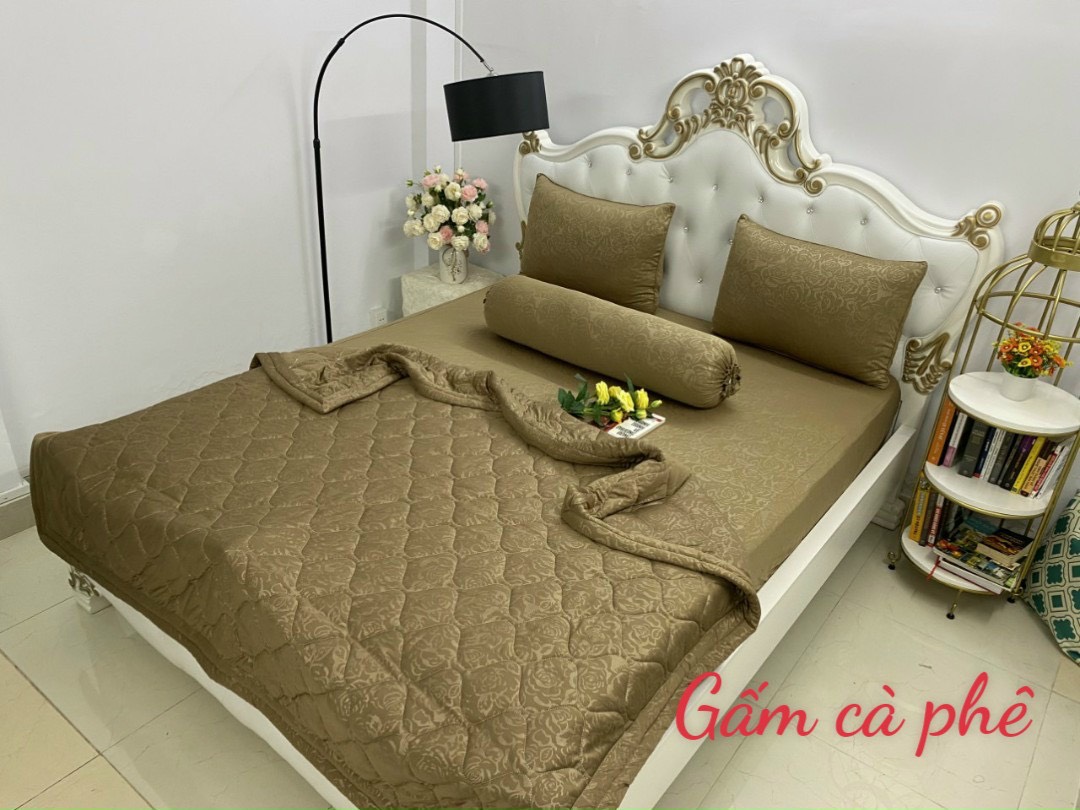 BỘ DRAP GA THUN GẤM CHẤT BAO ĐẸP MÁT KHÔNG MỀN