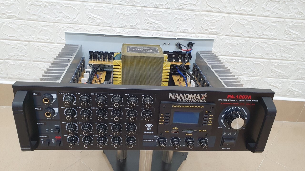 Amply Nanomax PA-1207A Bluetooth 16 sò lớn cs 930W