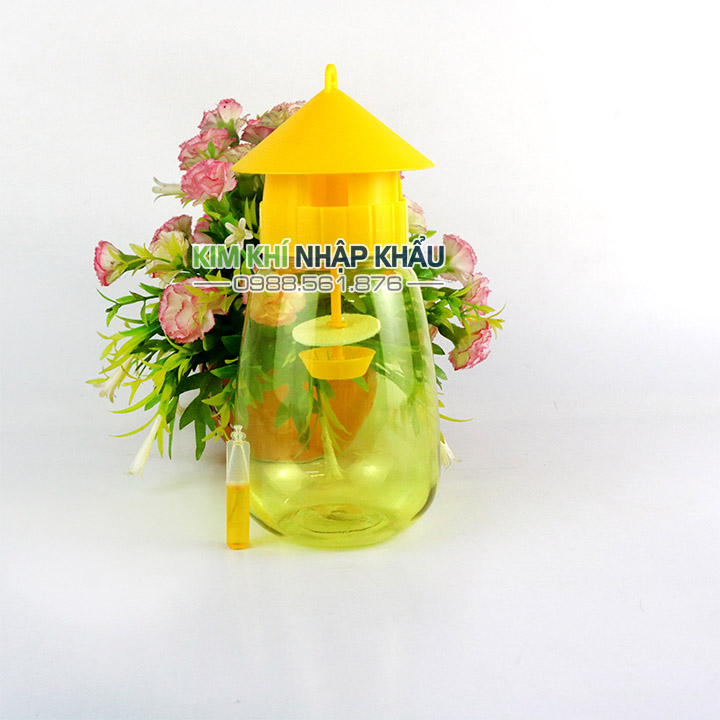 Đèn bẫy nhốt ruồi vàng kèm thuốc nhử