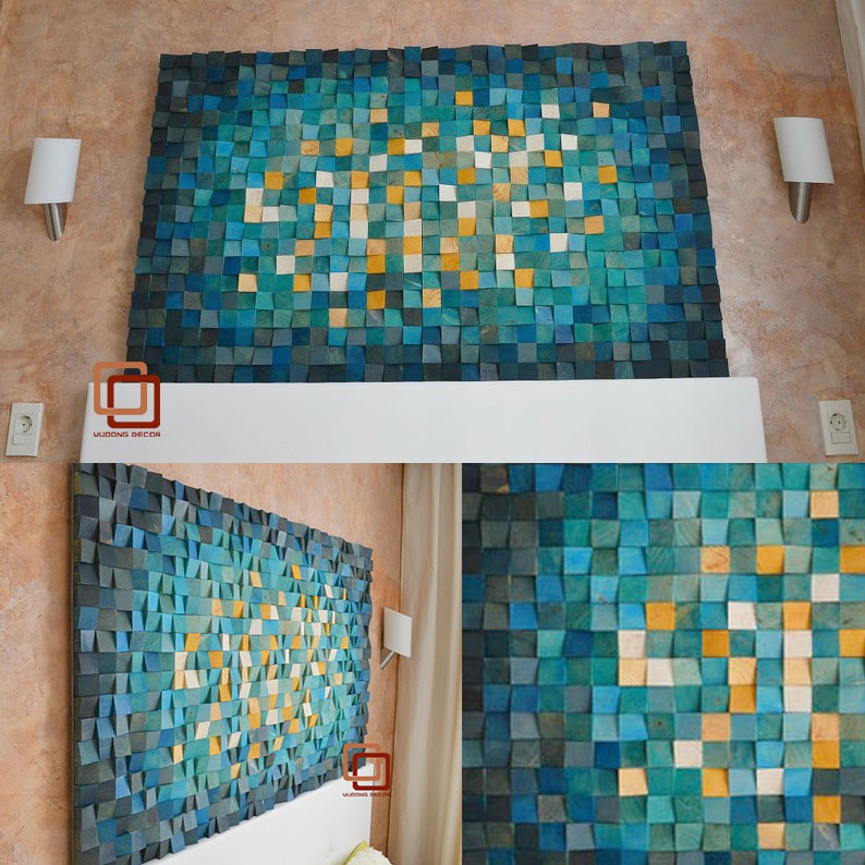 Tranh gỗ trang trí 3d sắc màu -