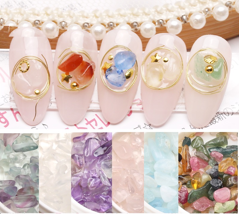 [HCM]Set 12 hủ đá sỏi đính móng