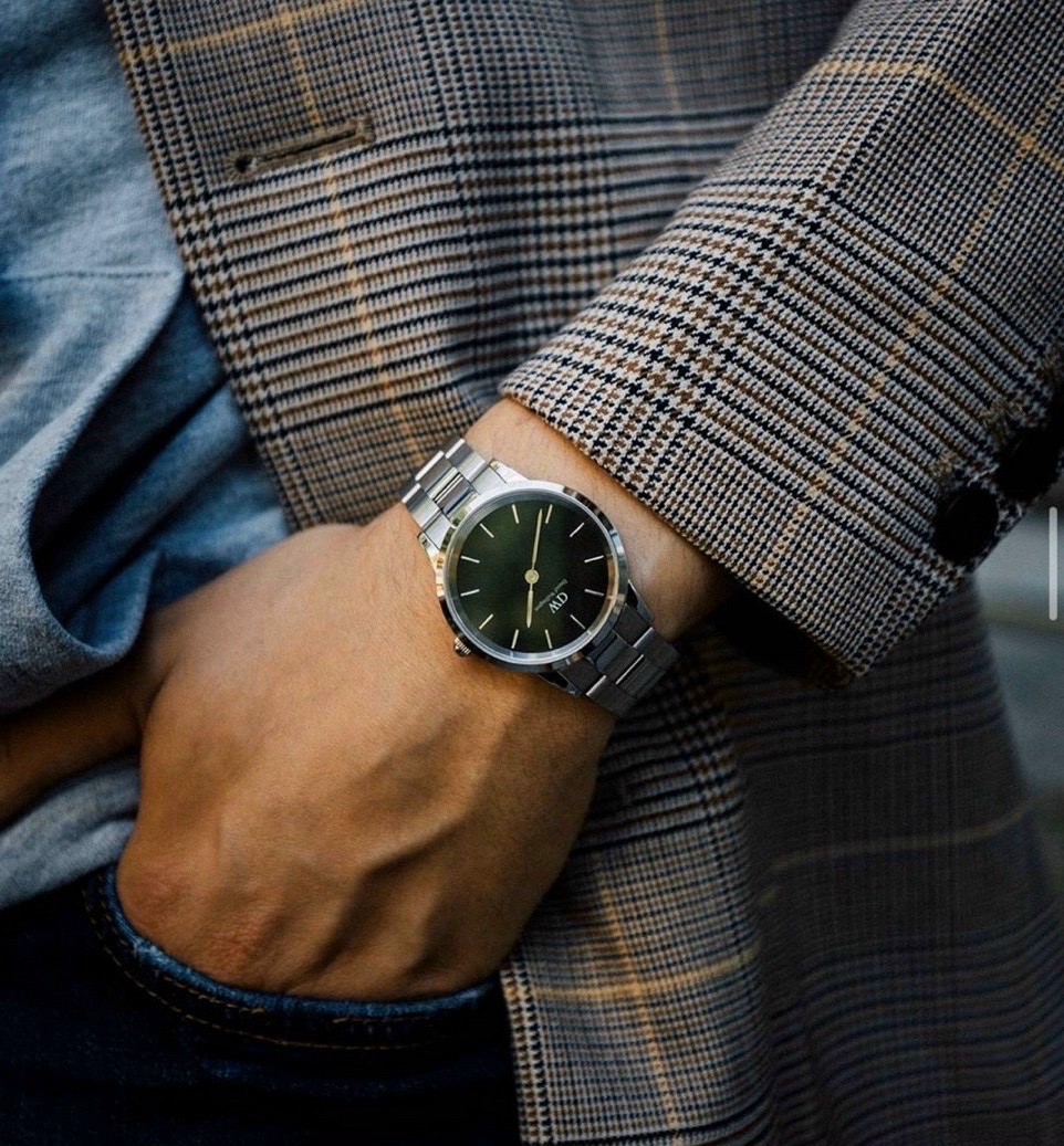 Đồng hồ nam DW Iconic Link Emerald Silver 40mm