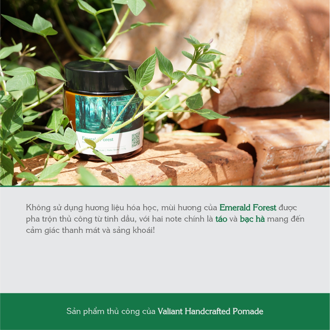 Sáp vuốt tóc Valiant - Emerald Forest - Matte Paste - 113g
