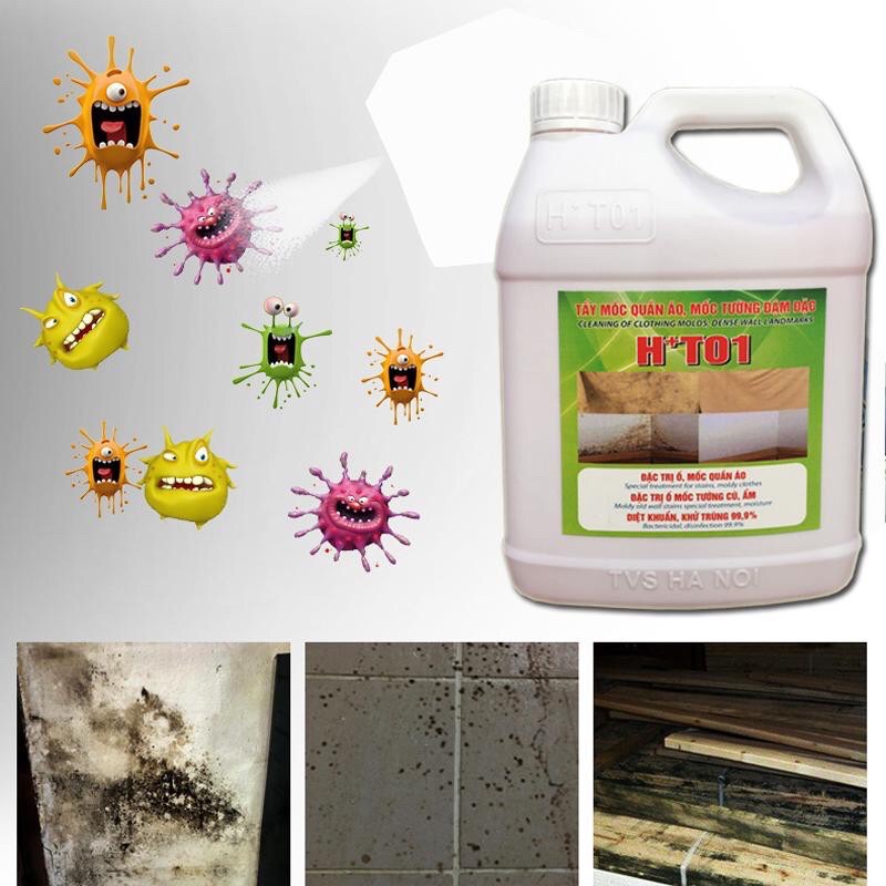 Tẩy ố mốc tường , quần áo can 1,8 lít