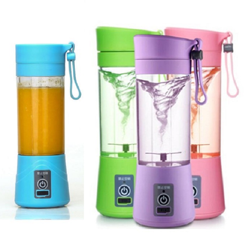 Máy Xay Sinh Tố Cầm Tay Dùng Pin Sạc Juice Cup Tiện Lợi