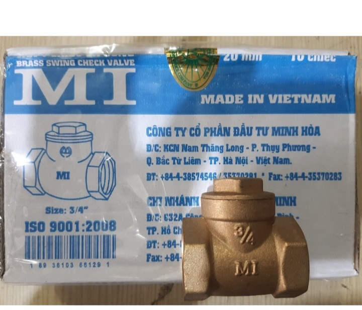 Van Nước 1 Chiều Đồng Thau : Phi 21, Phi 27, Phi 34 , Phi 42, Phi 49- Hàng Minh Hòa