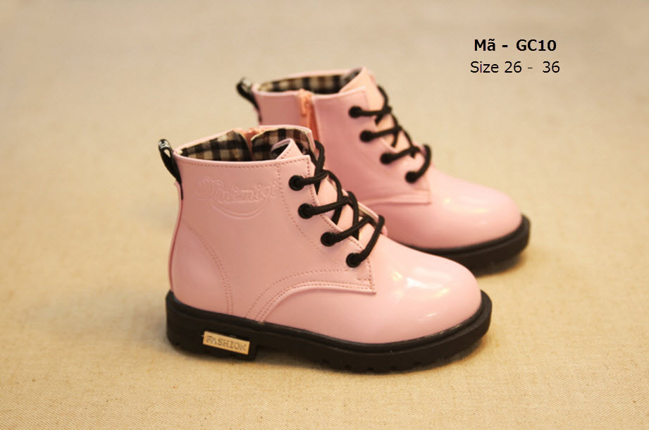 Bốt cổ cao bé gái 3 - 10 tuổi GC10