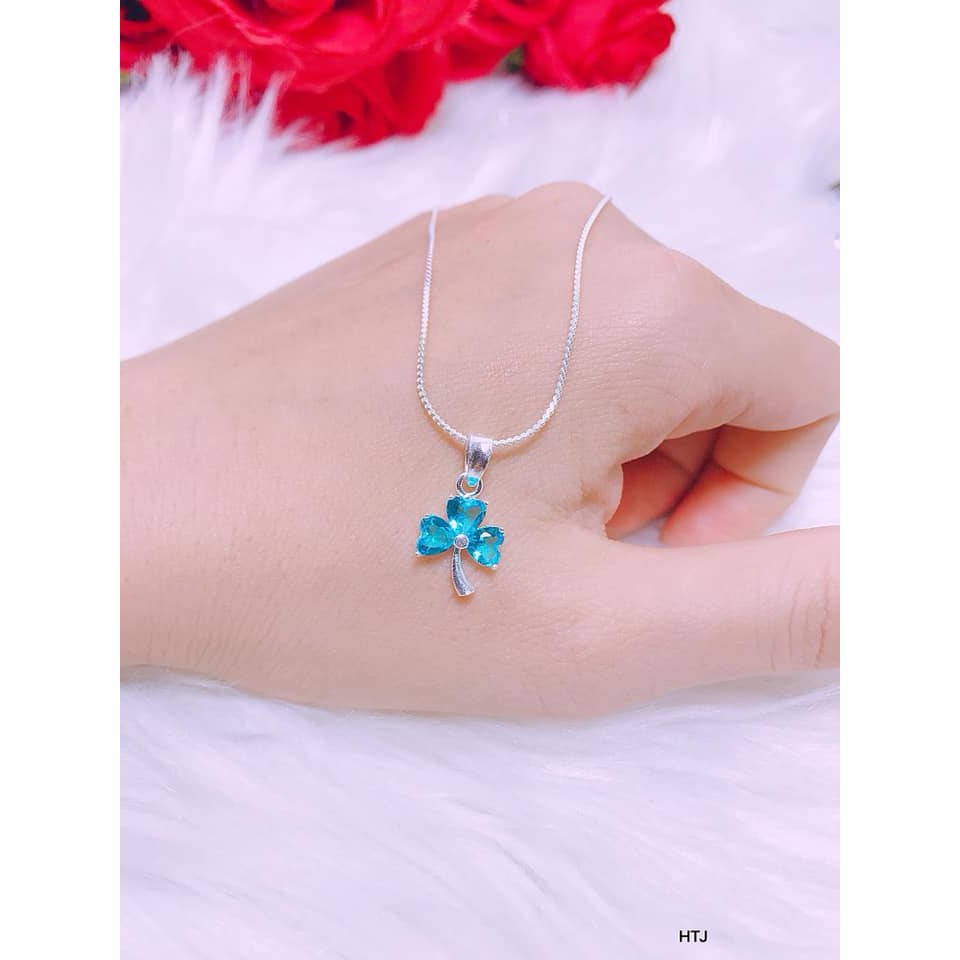 Dây Chuyền Bạc Cỏ 3 Lá
