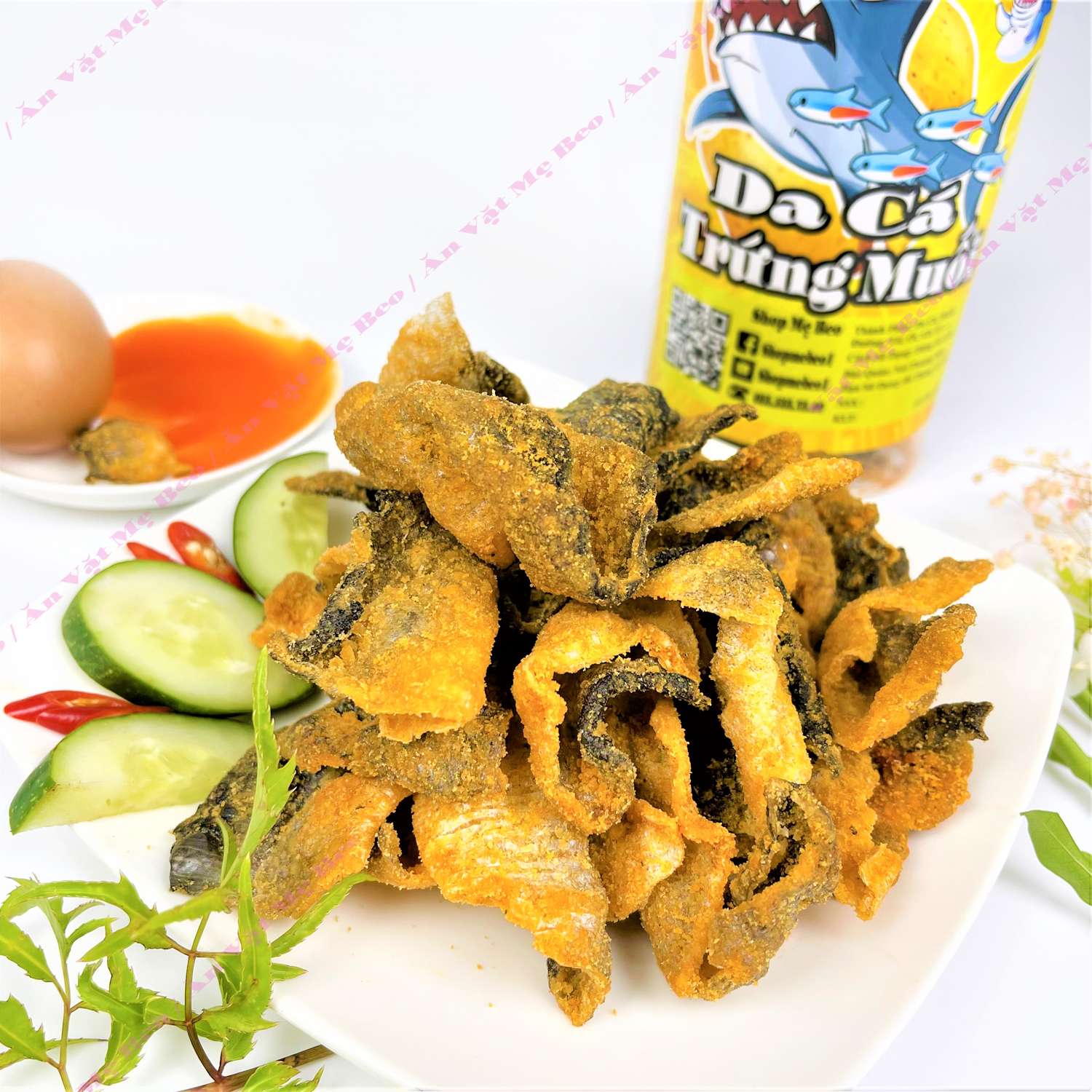 Da cá trứng muối 200gr ăn vặt cực ngon