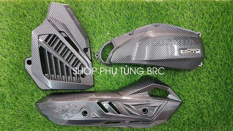 Combo 3 món ốp phủ cacbon xe air blade 2020