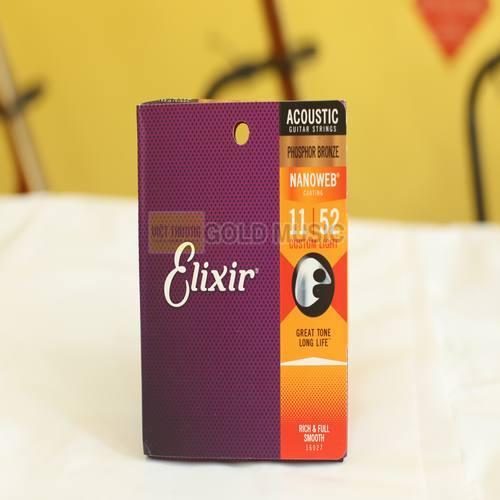 Dây Đàn Guitar Acoustic Elixir 16027 Size 11 Phosphor-Bronze