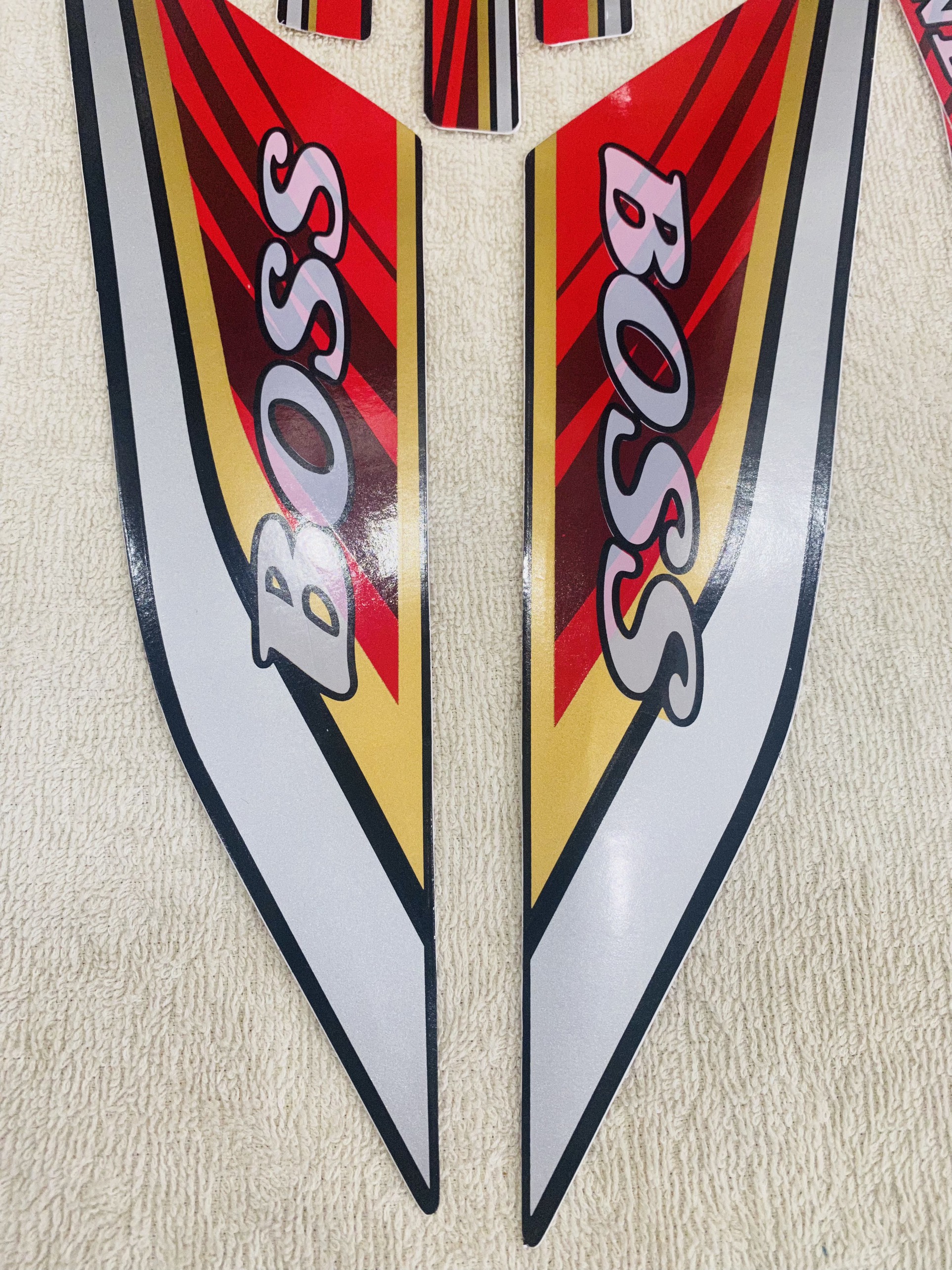 Bộ tem decal dán xe máy honda Boss sanda lửa zin thái siêu đẹp