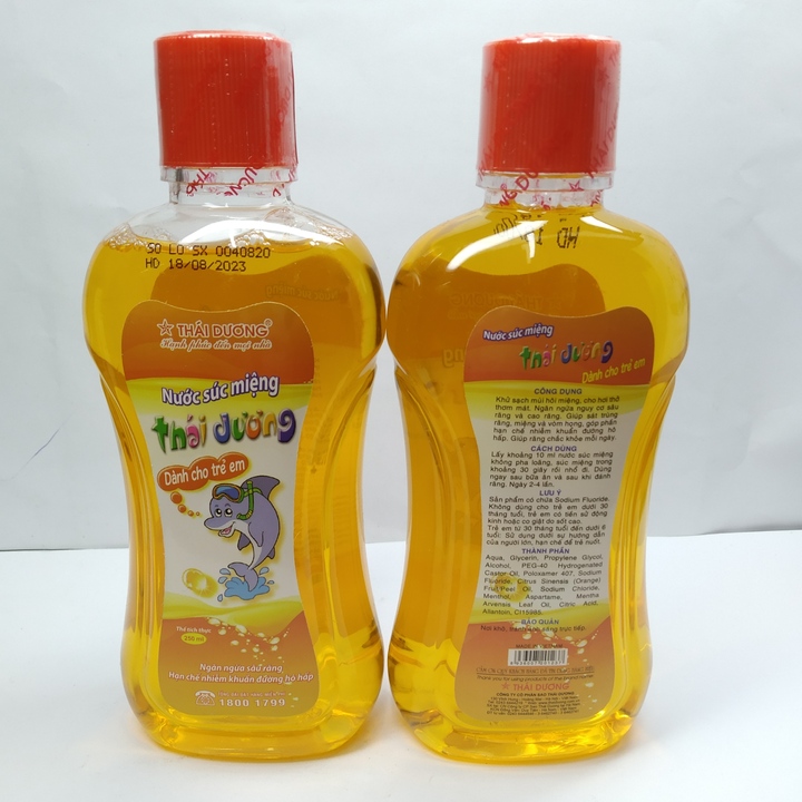 Nước Súc Miệng Thái Dương Cho Trẻ Em - Chai 250ml