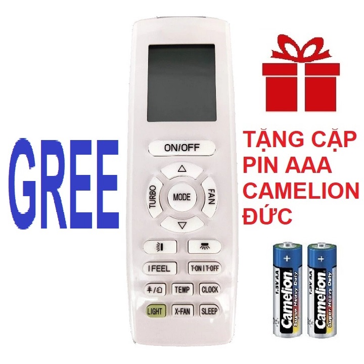 Remote điều khiển máy lạnh điều hòa gree mẫu 8