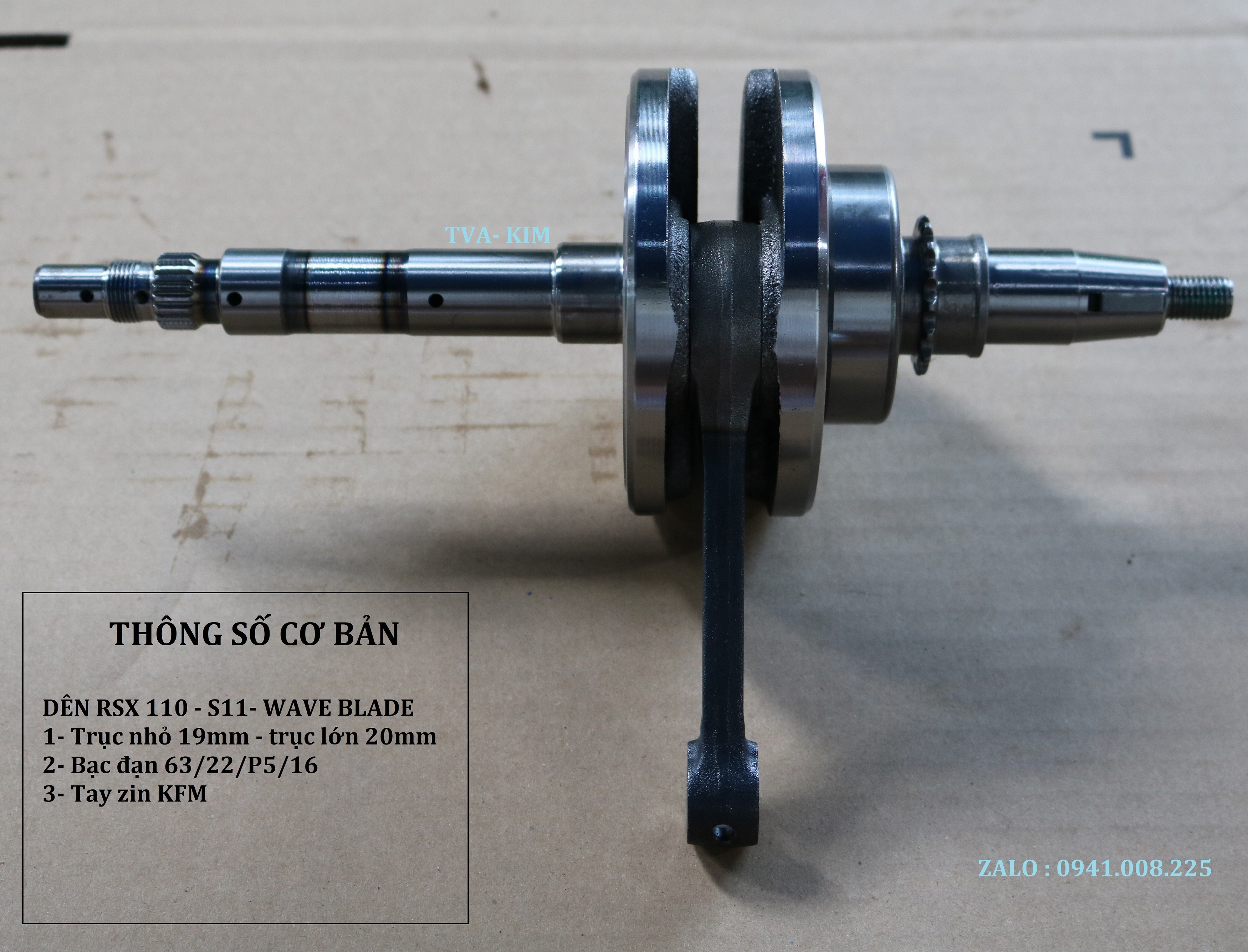 DÊN RSX , TRỤC MÁY S110, RS 110, WAVE BLADE