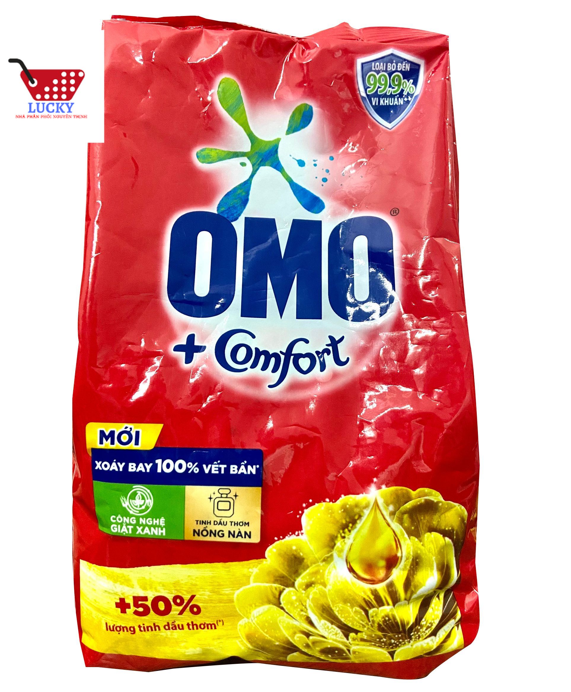 [HCM] Túi Bột giặt Omo Comfort Tinh Dầu Thơm 700gr