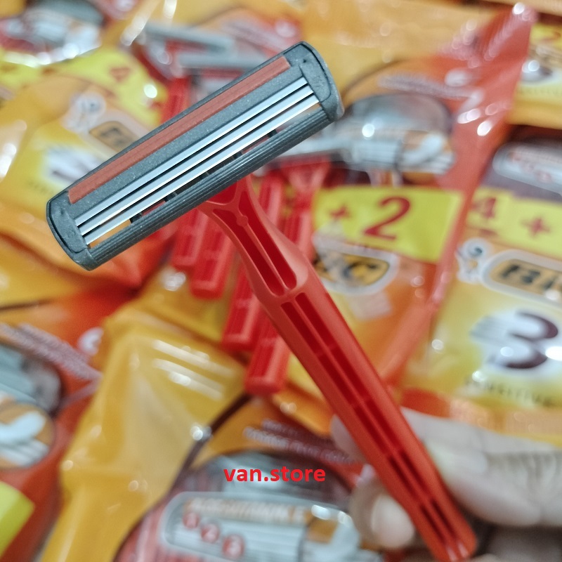 [4 tặng 2] Dao Cạo Râu BiC 3 lưỡi - Bịch 6 cây / [2 tặng 1] Dao Cạo Râu BiC 3 lưỡi - Bịch 3 cây