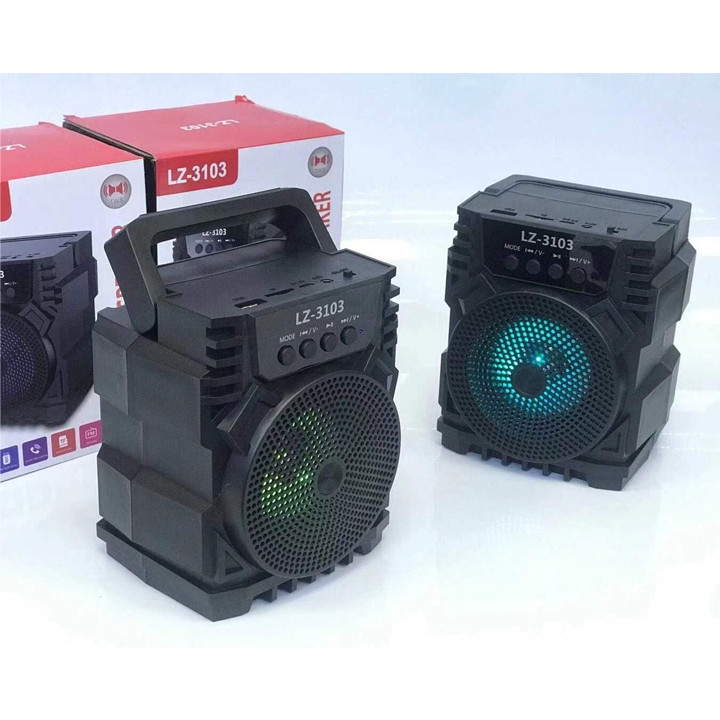 LOẠI TỐT-Loa Bluetooth Không Dây LZ-3103, Loa Nghe Nhạc Cầm Tay Di Động Nhỏ Gọn, Âm Thanh Chất Lượng Bass Trầm Ấm Kết Nối Usb,Thẻ Nhớ