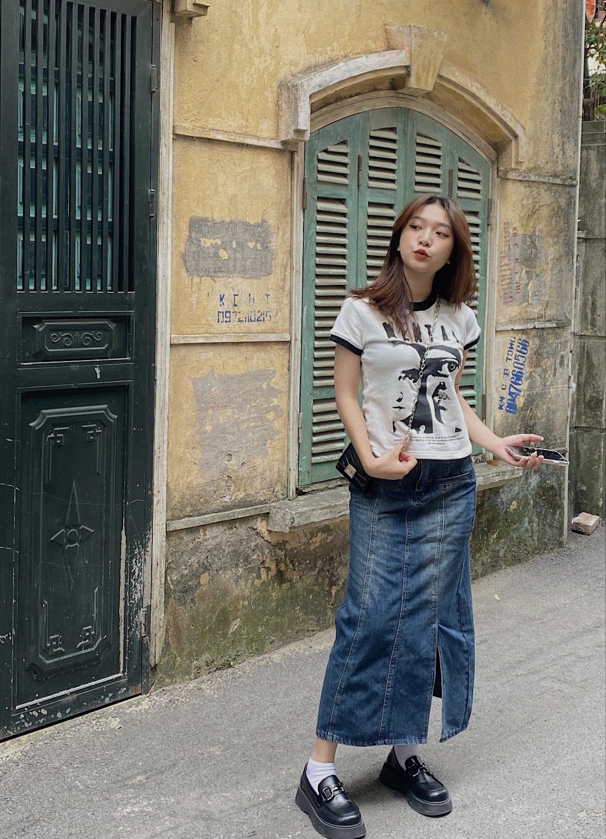 Áo Thun Tay Ngắn Nữ MENTAL® Vision Vintage Tee