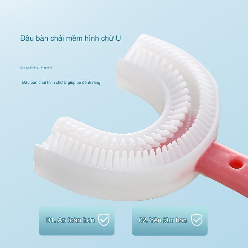 Bàn chải đánh răng chữ u cho bé Chất Liệu Silicon