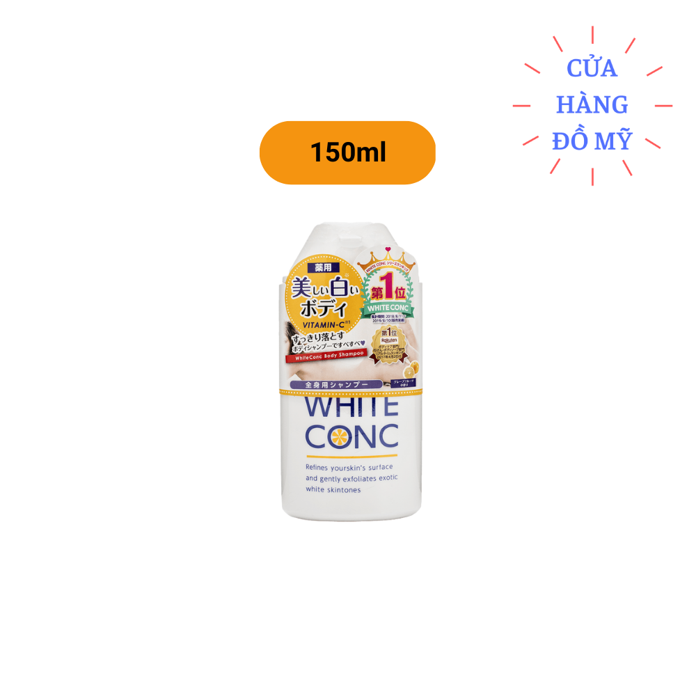 Sữa Tắm Dưỡng Da White Conc Body Nhật Bản 360ml - WhiteConc Body Shampoo vitamin C hỗ trợ dưỡng trắng da - Shop Hong1008