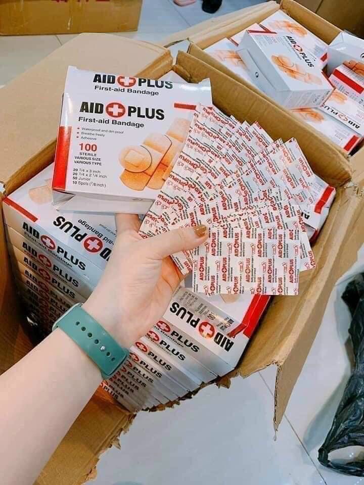 BĂNG KEO CÁ NHÂN AID FIRST HỘP 100 MIẾNG