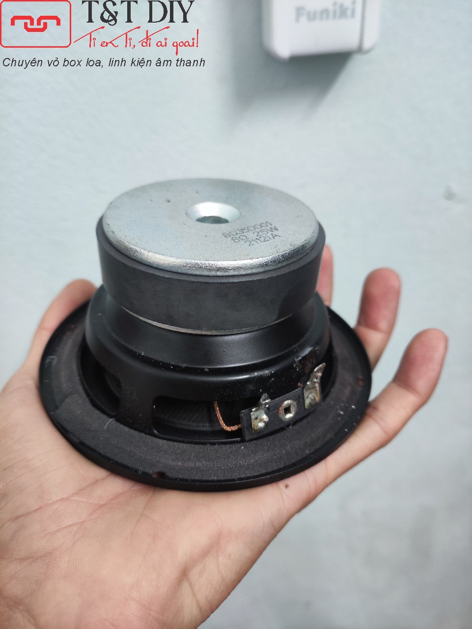 Củ loa mid bass màng carbon 4inch 8ohm 25w