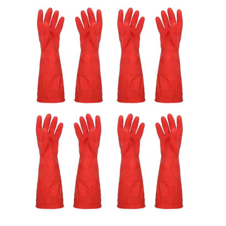 long sleeve rubber gloves
