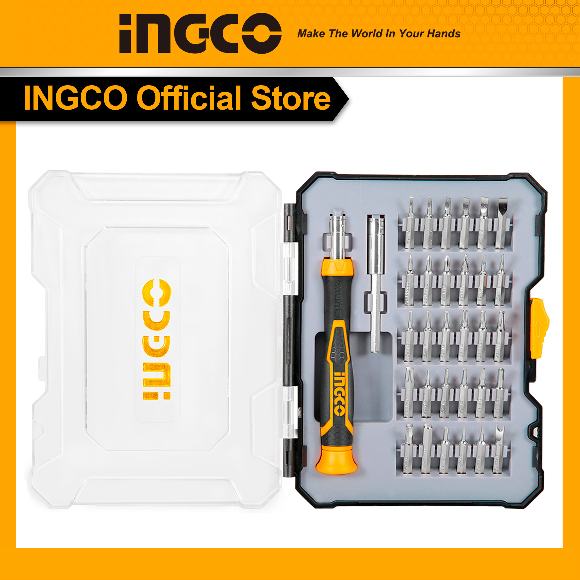 Bộ 32 đầu vít ingco hksdb0348