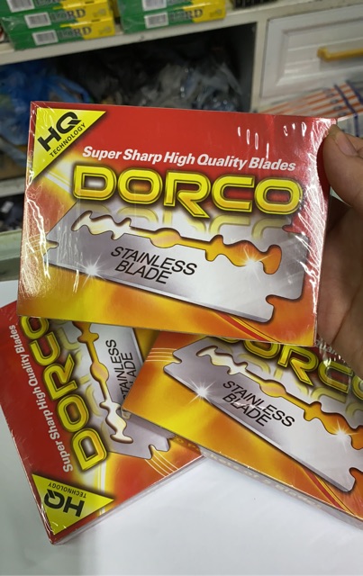 Dao tem , dao lam Dorco màu cam