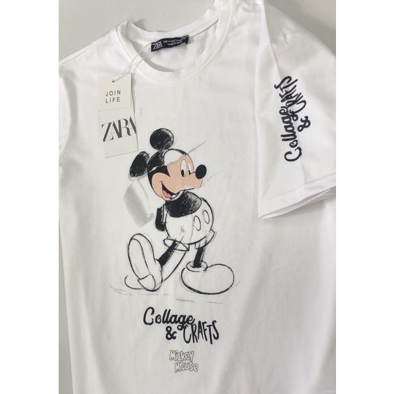 Phông Zara MICKEY in tay