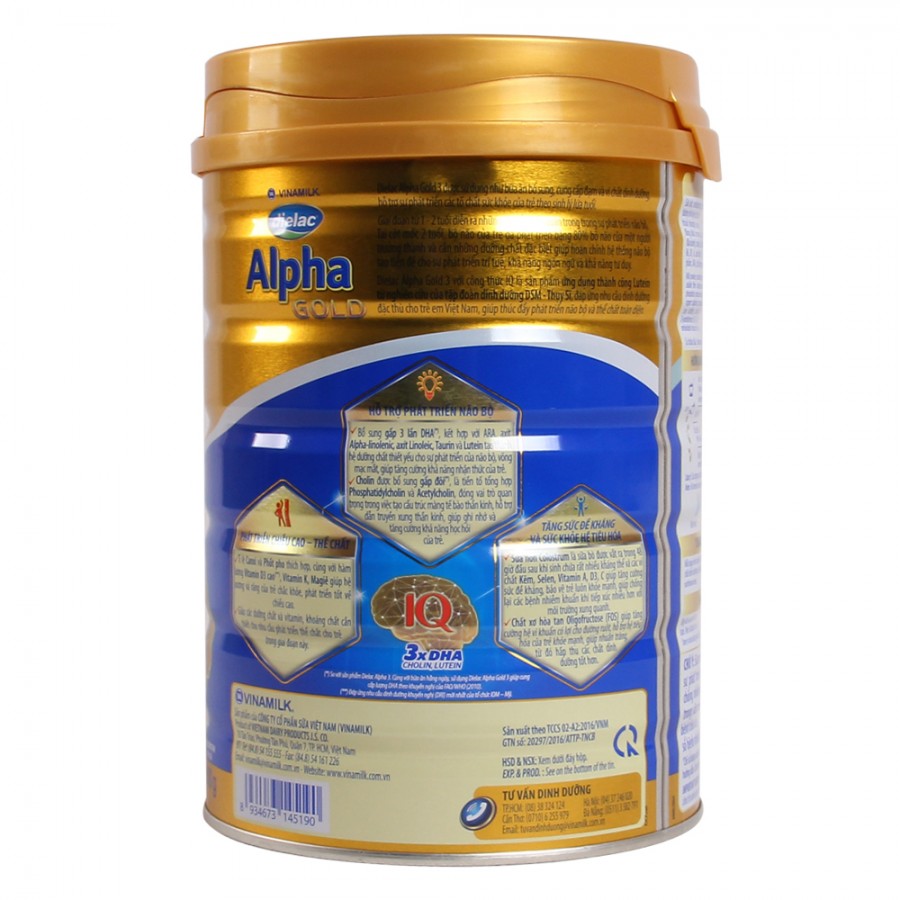 Sữa Dielac Alpha Gold 3 900g
