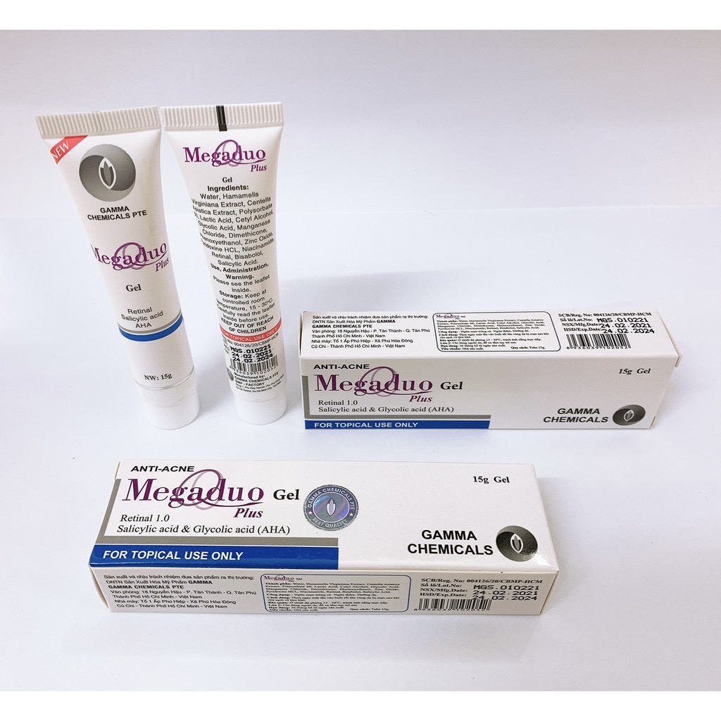 MEGADUO PLUS [TUÝP 15G] - NGỪA MỤN, GIẢM THÂM, MỜ SẸO