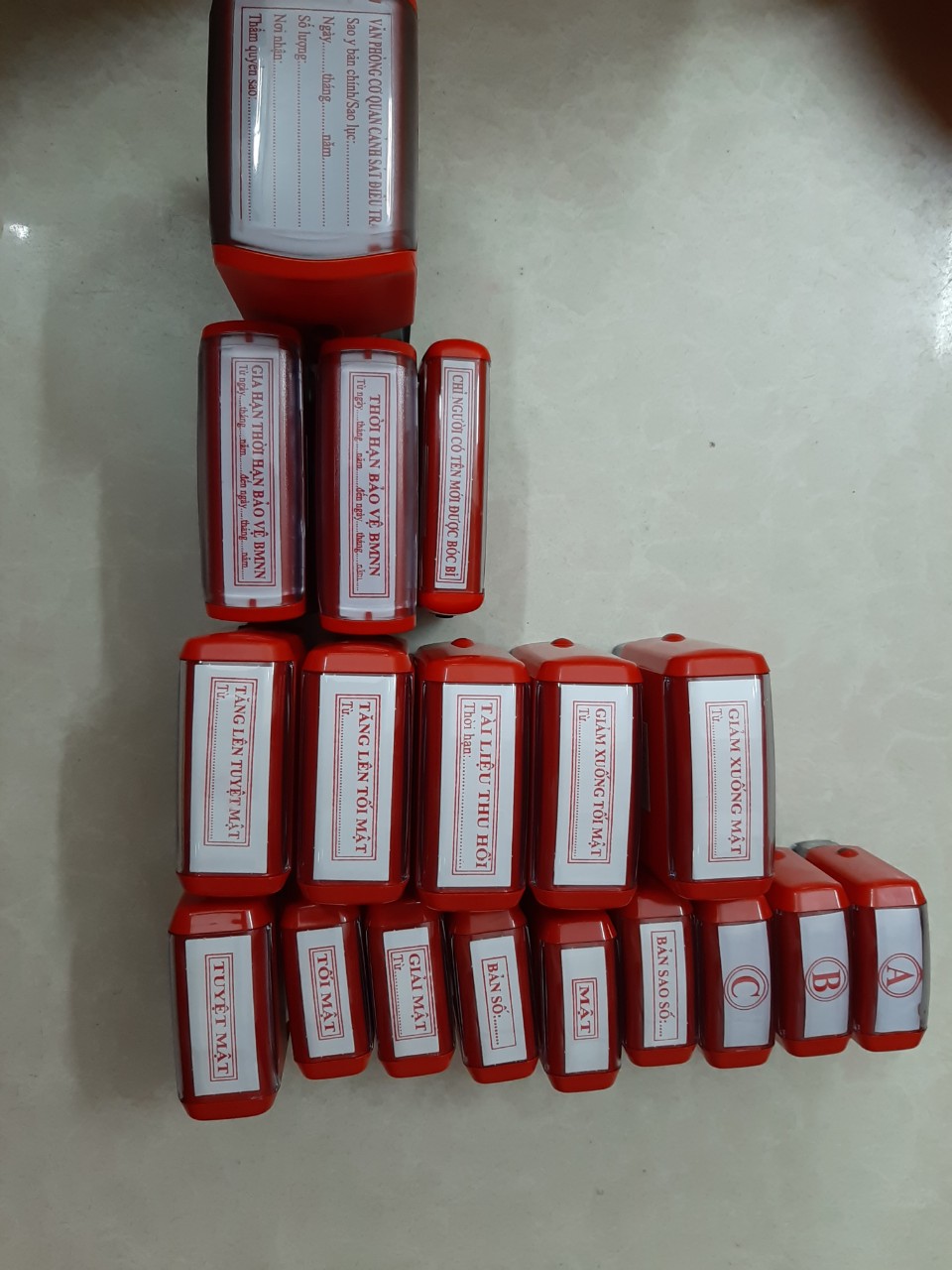 Con dấu "TUYỆT MẬT" (Chuẩn thông tư 24 BCA)